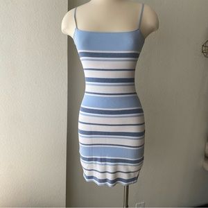 By the way- body on stripe dress